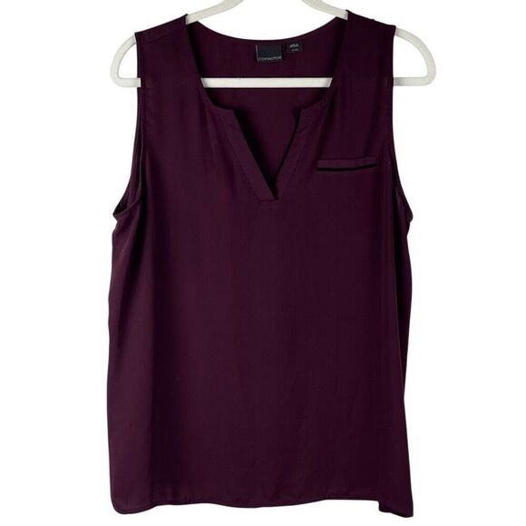 Covington Purple V-neck Sleeveless Blouse XL - Picture 1 of 9